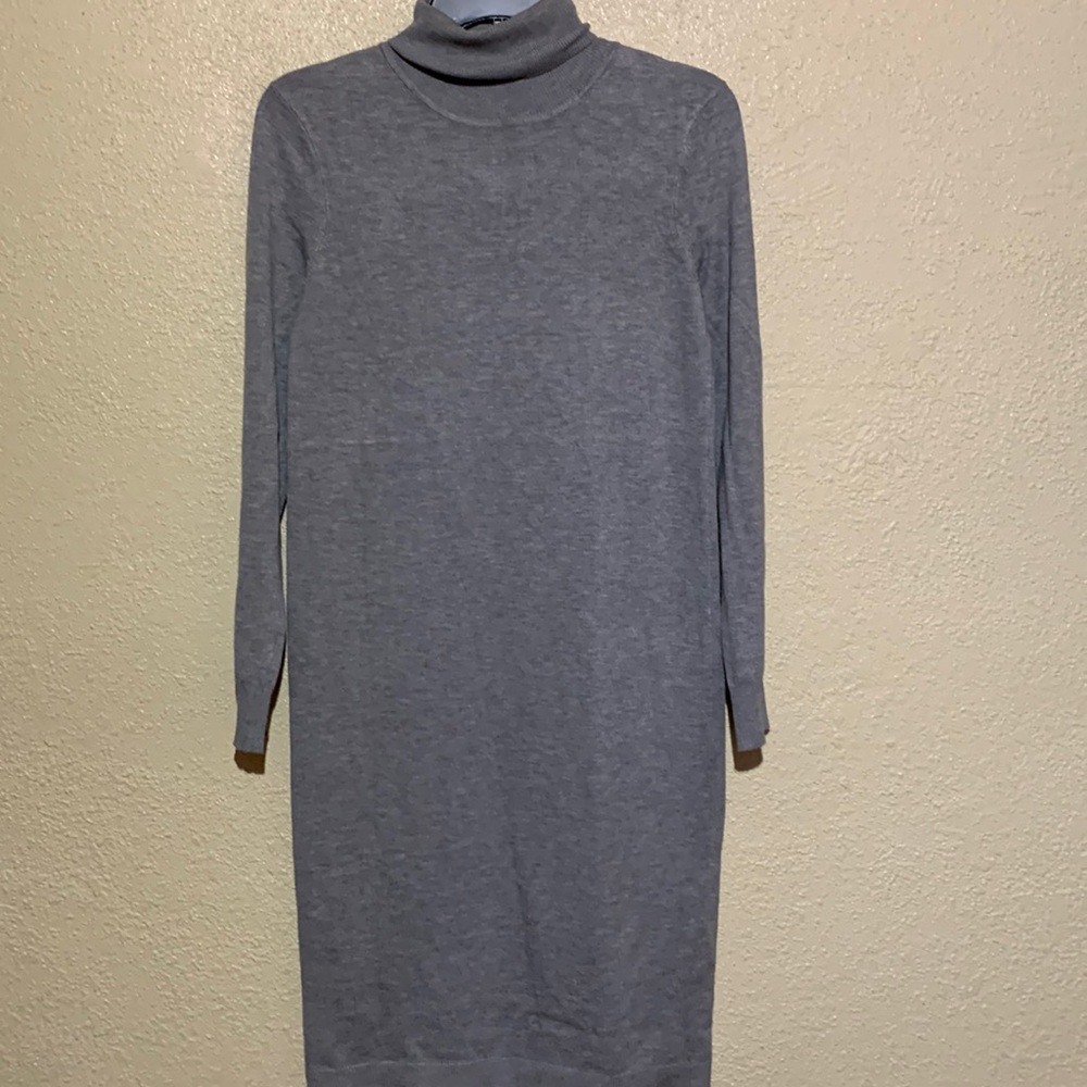 Concept Club Sweater Dress Gray Turtle Neck Long Sleeve Size XS Stretchy